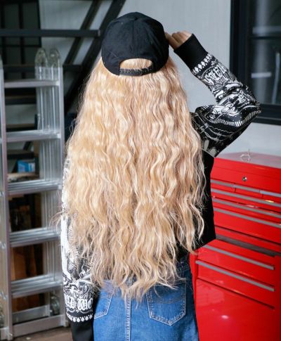 ★数量限定★ゴスロリオールウィッグ【フワフワロング】A-351-TCM耐熱クリームミルクティー再販