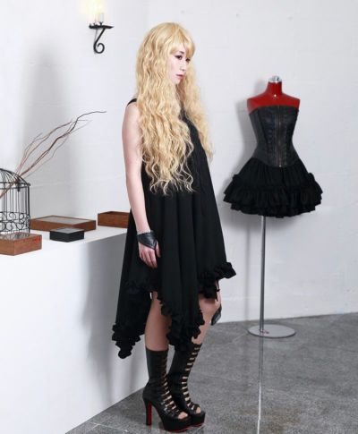 ★数量限定★ゴスロリオールウィッグ【フワフワロング】A-351-TCM耐熱クリームミルクティー再販