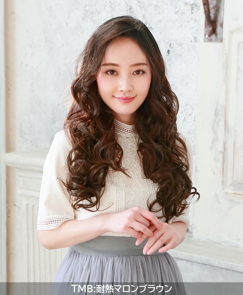 めちゃ楽ボリュームエクステ【乙女巻き】VX-21 モデル着用画像2