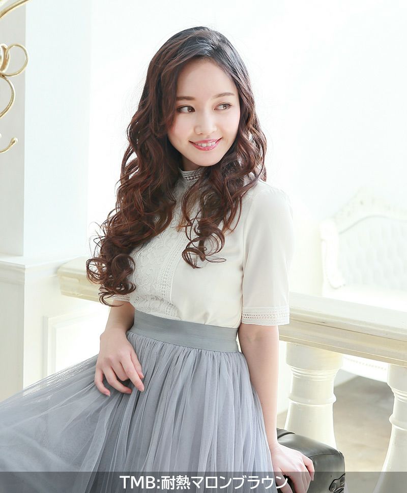 めちゃ楽ボリュームエクステ【乙女巻き】VX-21 モデル着用画像5