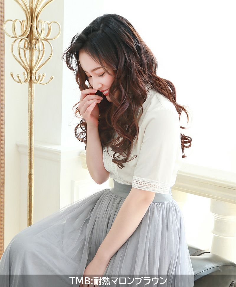 めちゃ楽ボリュームエクステ【乙女巻き】VX-21 モデル着用画像6