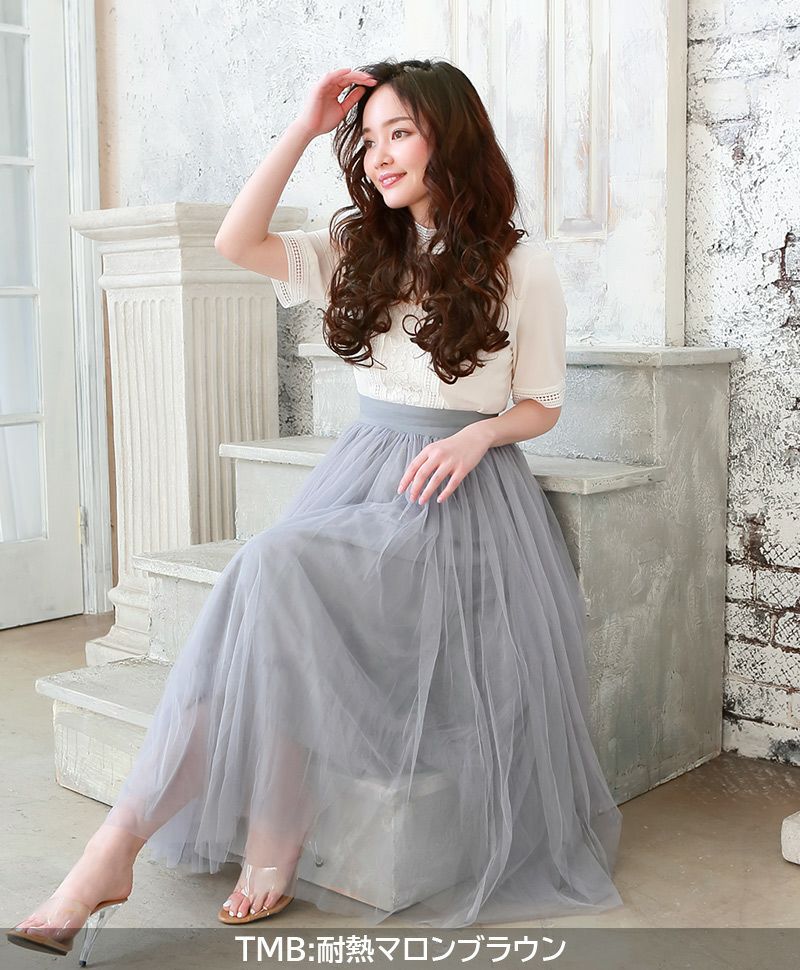 めちゃ楽ボリュームエクステ【乙女巻き】VX-21 モデル着用画像8