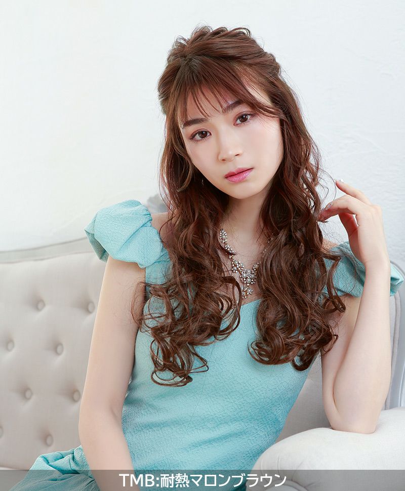 めちゃ楽ボリュームエクステ【乙女巻き】VX-21 モデル着用画像9