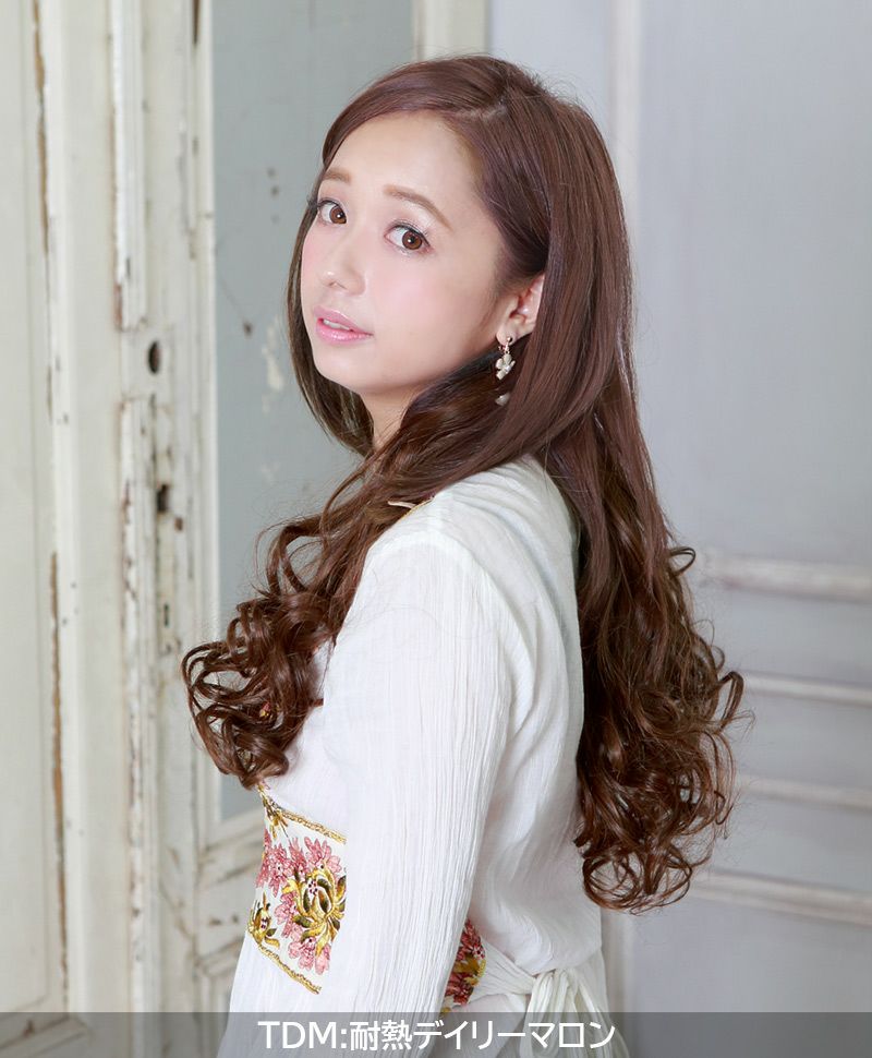 めちゃ楽ボリュームエクステ【乙女巻き】VX-21 モデル着用画像17