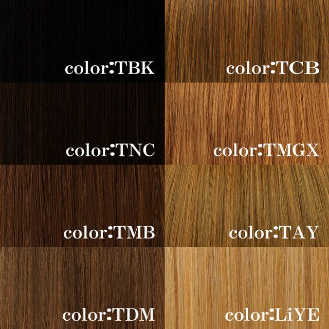 めちゃ楽ボリュームエクステ【乙女巻き】VX-21 カラーチャート