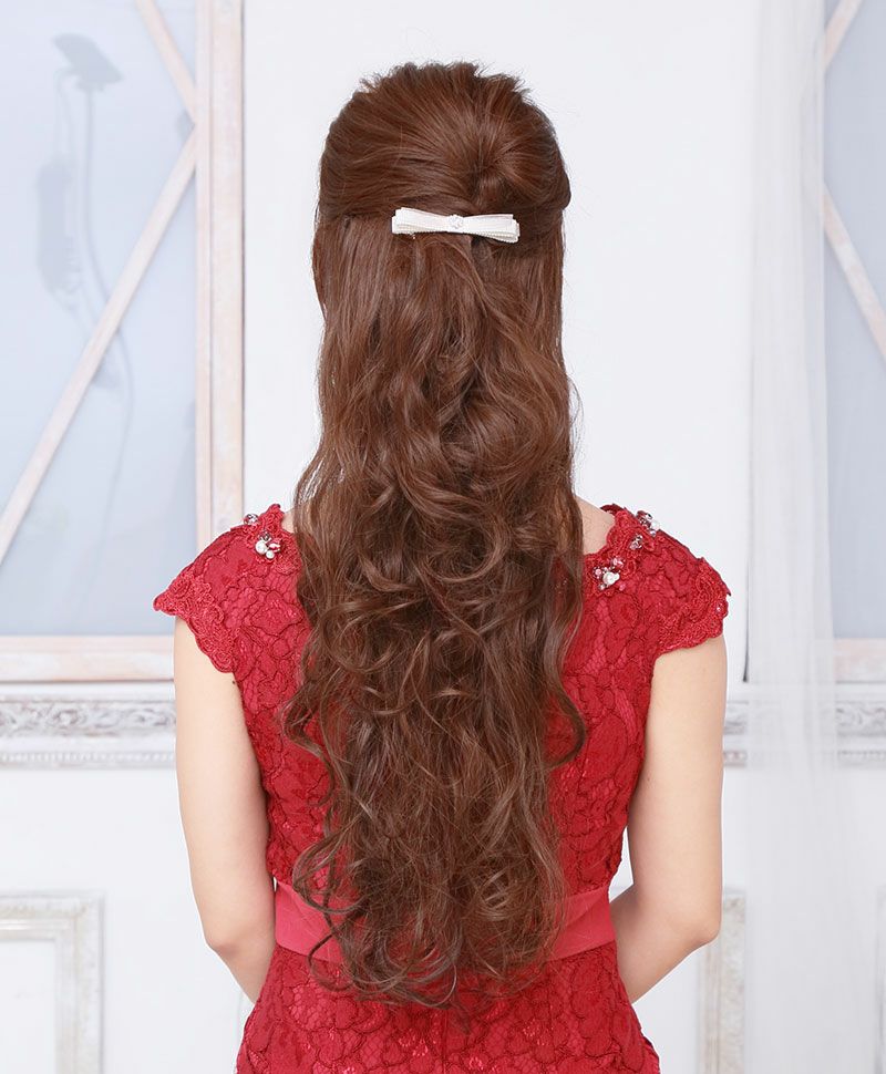 ★数量限定★ハーフキャップ【姫盛りロングカール】J-808再販