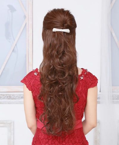 ★数量限定★ハーフキャップ【姫盛りロングカール】J-808再販