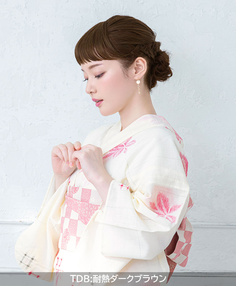 ふんわり総手植え前髪ウィッグ【フルバング】FX-100 着用イメージ　TDM:耐熱デイリーマロン