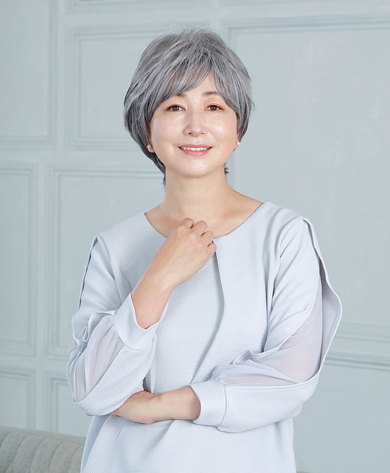 帽子ウィッグ（リラックス帽子ウィッグ（リラックス）【ショート】品番BO-01耐熱 カラーTGH耐熱グレイヘア3