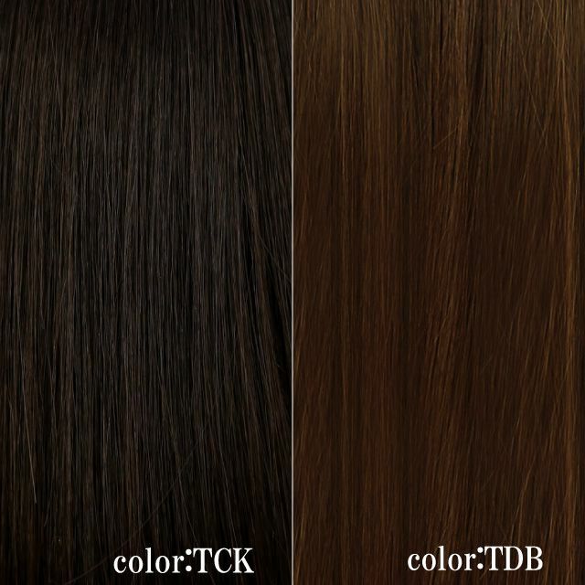 ミセスオールウィッグ【ネオクラシックボブ】 品番A-115耐熱 カラーチャート TCK：耐熱ショコラブラック TDB：耐熱ダークブラウン