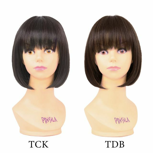 帽子ウィッグ(フィット）【ボブ】 品番BO-10耐熱 カラー比較 マネキン着用イメージ