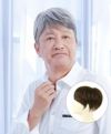 男性用五分ウィッグ【ストレートショート】 品番 GB-21耐熱 着用イメージ12 カラーTGH：耐熱グレイヘア