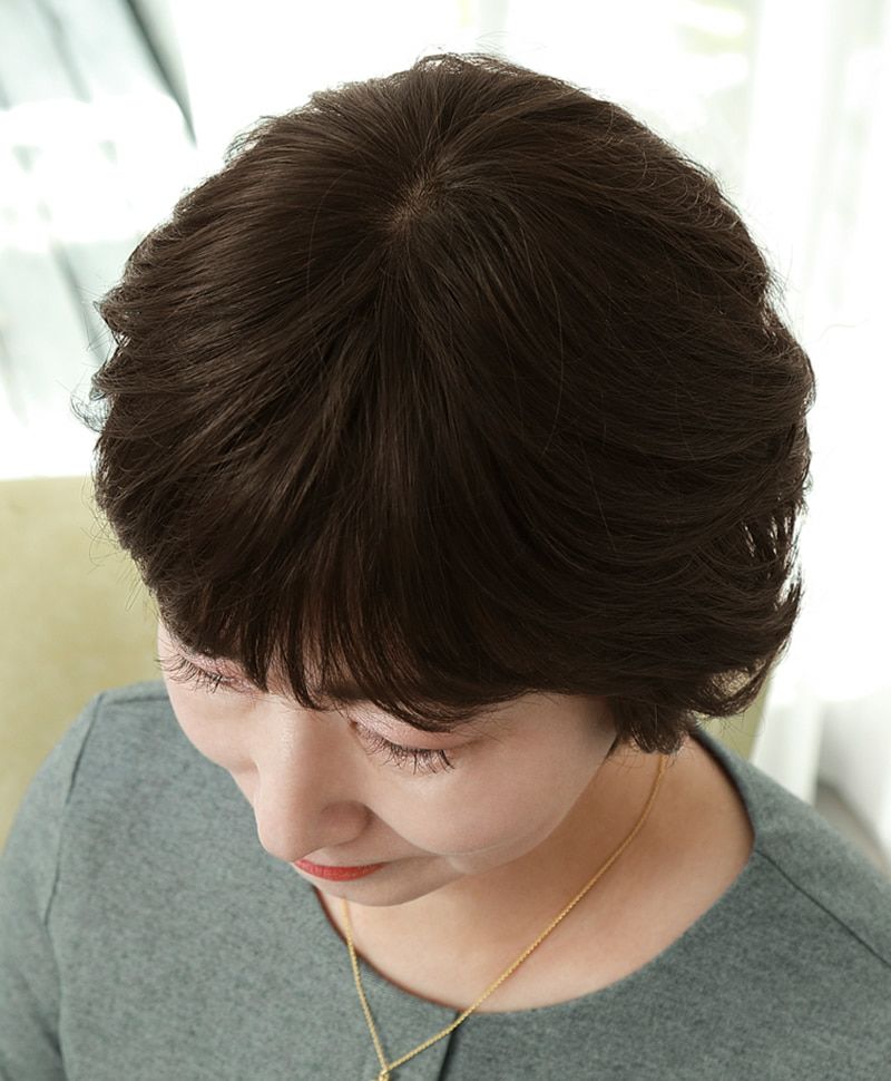 ミセスBEAUTE総手植えオールウィッグ(人毛ミックス)【シャープネス 