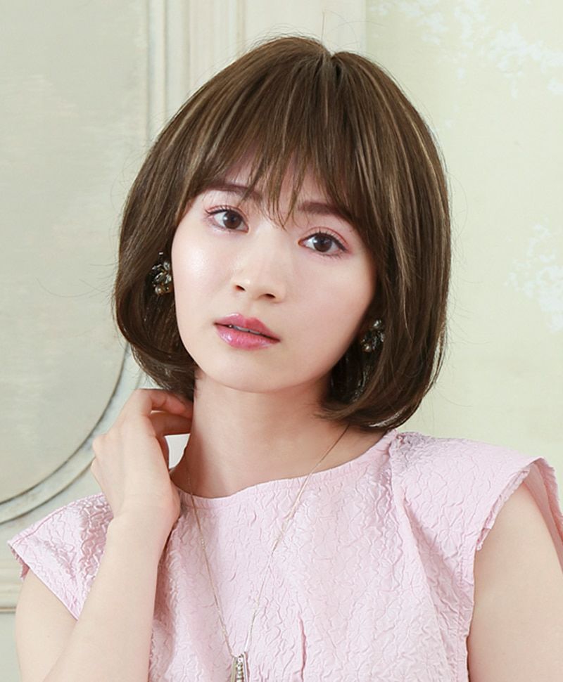 ミセスBEAUTE総手植えオールウィッグ(人毛ミックス)【エアリーラウンド 