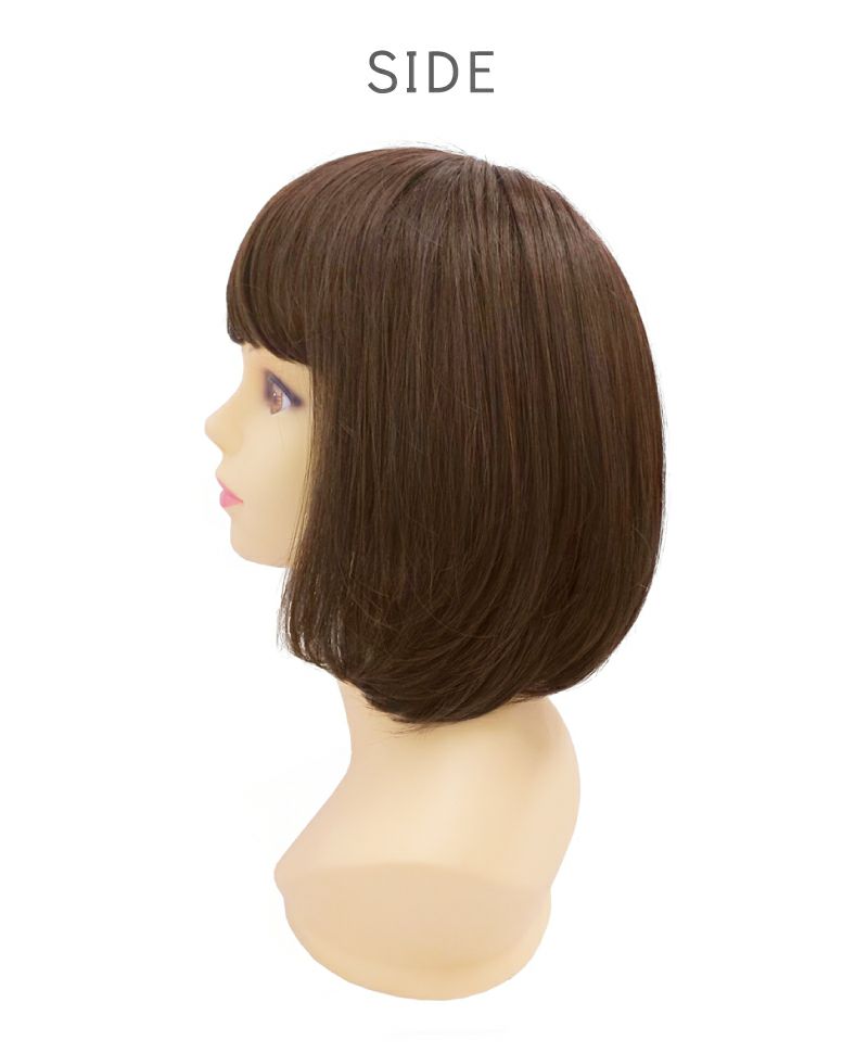 帽子ウィッグ（リラックス）【ボブ】 品番BO-02耐熱 サイド