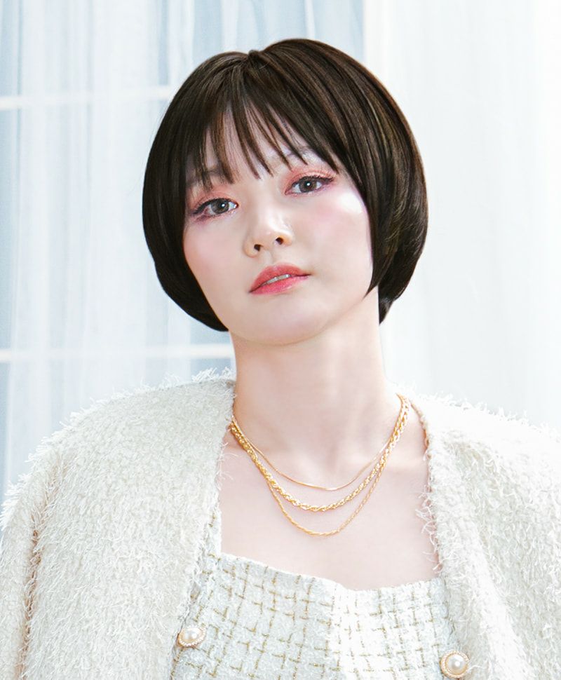 帽子ウィッグ（リラックス）【ラウンドマッシュ】 品番BO-05耐熱 カラーTCK 耐熱ショコラブラック