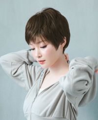 帽子ウィッグ（リラックス）【ベリーショート】品番BO-06耐熱 カラーTDB 耐熱ダークブラウン3
