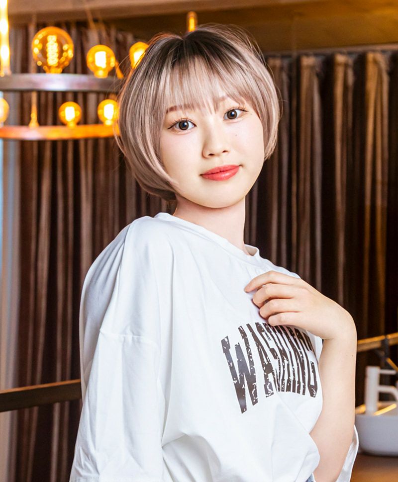 帽子ウィッグ（フィット）【ラウンドマッシュ】 品番BO-14耐熱 バック