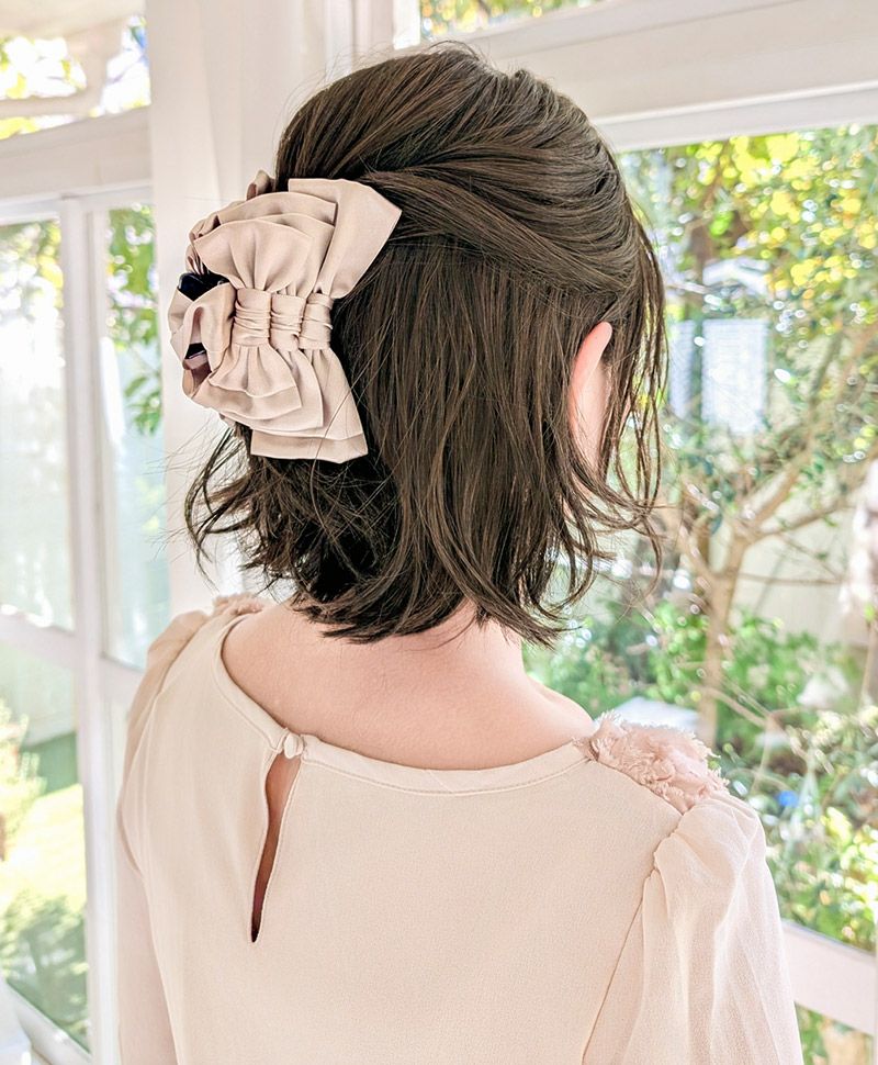 帽子ウィッグ（フィット）【波ウェーブボブ】 品番BO-15 耐熱 カラー  TDB:耐熱ダークブラウン