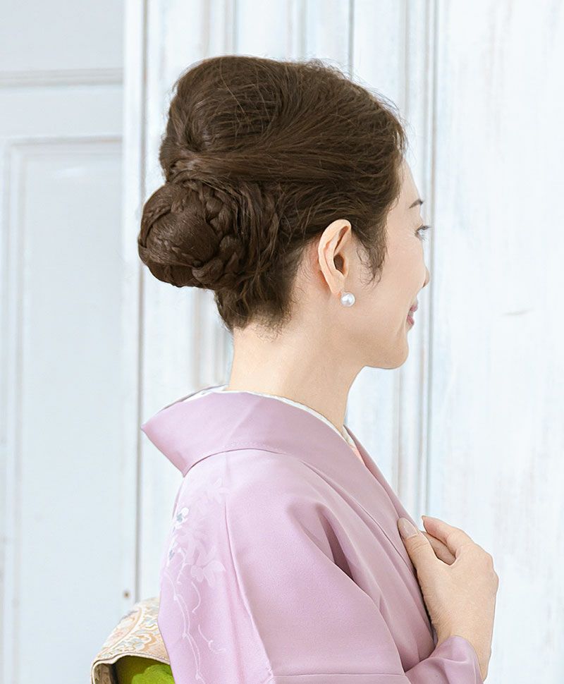 【公式サイト限定】和装クリップ【みつあみシニヨン】CP-02 耐熱 カラー TNGH:耐熱ナチュラルグレイヘア 12