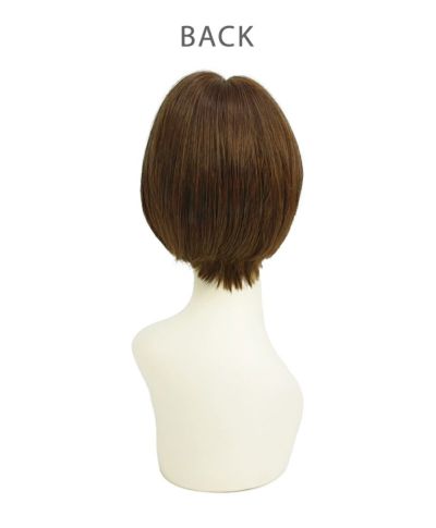 【公式サイト限定】PRISILA Limi手植えオールウィッグ(人毛ミックス)【ルナショート】品番：LA-001　バック　モノ画像イメージ03