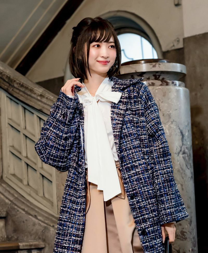 【公式サイト限定】PRISILA Limi手植えオールウィッグ(人毛ミックス)【シェリーボブ】品番/LA-003　カラー/ZNB:人毛ミックスナチュラルブラウン　着用イメージ4