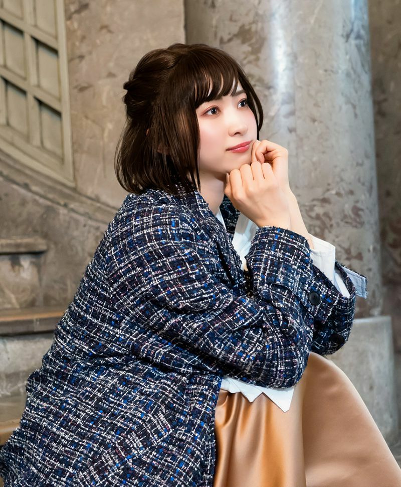 【公式サイト限定】PRISILA Limi手植えオールウィッグ(人毛ミックス)【シェリーボブ】品番/LA-003　カラー/ZNB:人毛ミックスナチュラルブラウン　着用イメージ5