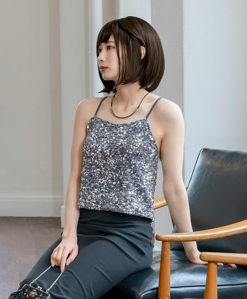 【公式サイト限定】PRISILA Limi手植えオールウィッグ(人毛ミックス)【シェリーボブ】品番/LA-003　カラー/ZNC:人毛ミックスナチュラルカラー　着用イメージ10