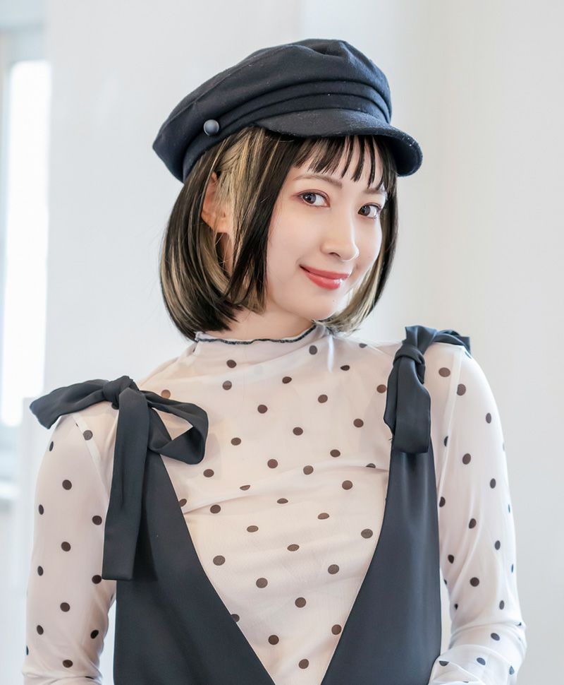 【公式サイト限定】PRISILA Limi手植えオールウィッグ(人毛ミックス)【シェリーボブ】品番/LA-003　カラー/ZIGD:人毛ミックスインナーゴールド　着用イメージ17