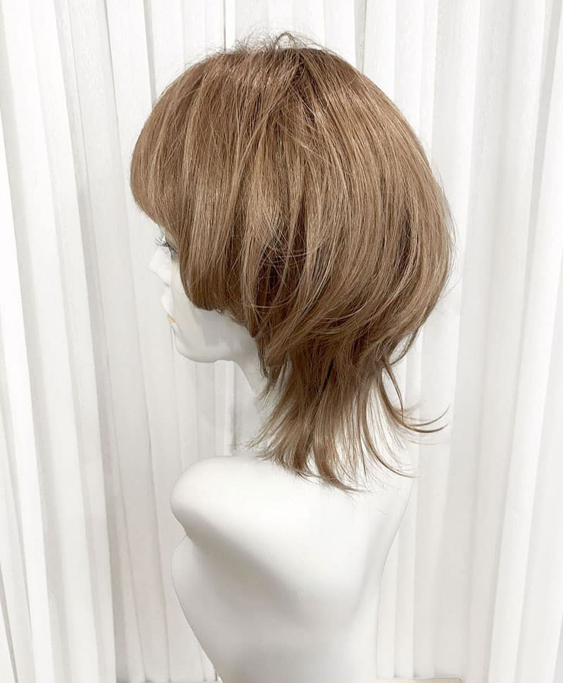 【WEB限定一点もの】マシンメイドグラデーションオールウィッグ【ミディアム】UMEDA-916-CTSBR耐熱ショコラブラウン【梅田サロンカットウィッグ】