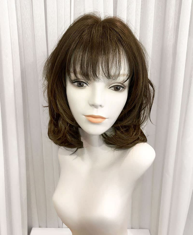 【WEBスペシャル限定一点もの】帽子タイプのオールウィッグ【ボブ】UMEDA-918-TDB耐熱ダークブラウン【梅田サロンカットウィッグ】