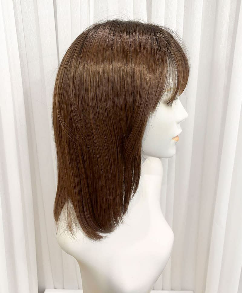 【WEBスペシャル限定一点もの】帽子タイプのオールウィッグ【ボブ】UMEDA-919-GTDM耐熱グラデデイリーマロン【梅田サロンカットウィッグ】