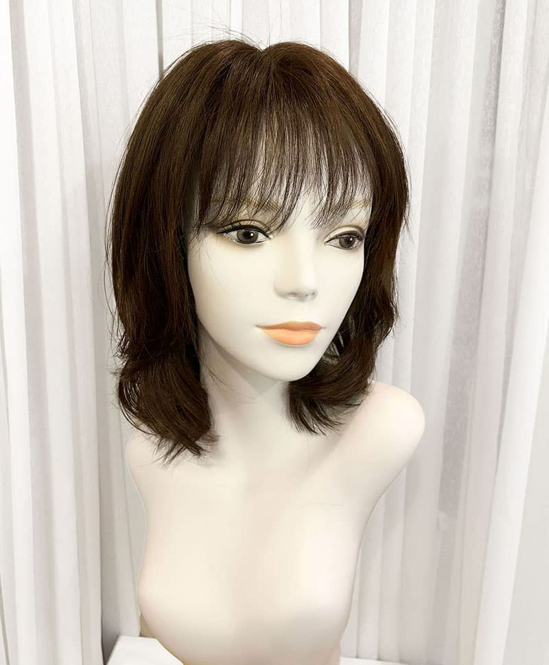  【WEBスペシャル限定一点もの】帽子タイプのオールウィッグ【ボブ】UMEDA-920-TDB耐熱ダークブラウン【梅田サロンカットウィッグ】