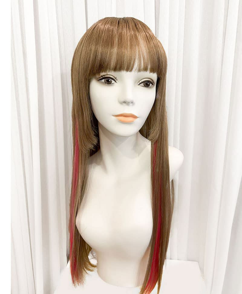 【WEB限定一点もの】マシンメイドグラデーションオールウィッグ【ロング】UMEDA-923-CTSBR耐熱ショコラブラウン（カスタム）【梅田サロンカットウィッグ】