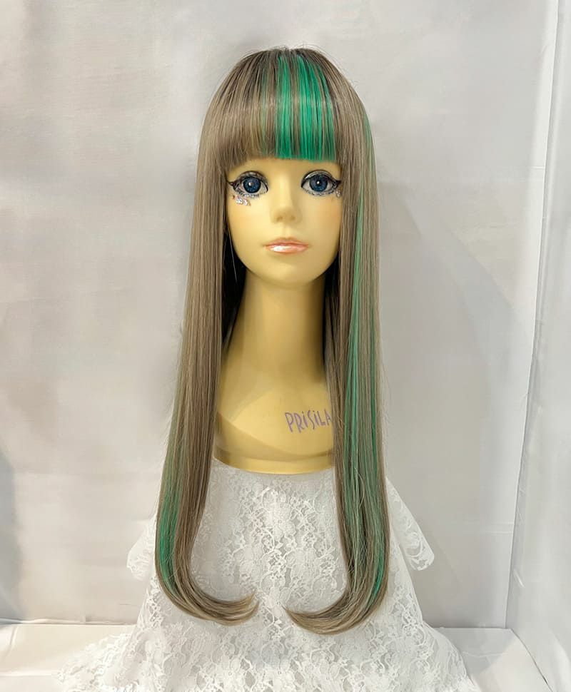 【WEB限定一点もの】【原宿店カットウィッグ】マシンメイドグラデーションオールウィッグ【ロング】PRIHARA-002-CTOG(カスタムアレンジ)