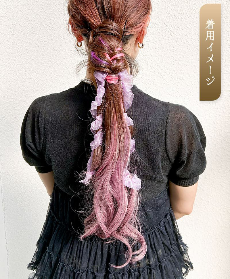 【WEB限定一点もの】グラデーションテールウィッグ【グラデカールポニー】UMEDA-925-BR-CTDP耐熱ダークプラム（アレンジ）【梅田サロンカットウィッグ】
