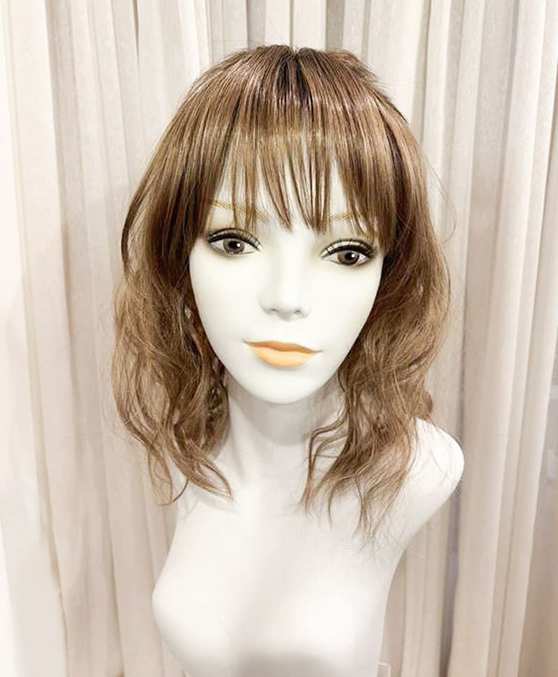 【WEB限定一点もの】マシンメイドグラデーションオールウィッグ【ミディアム】UMEDA-949-CTSBR耐熱ショコラブラウン（アレンジ）【梅田サロンカットウィッグ】